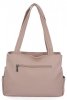 Torebka Damska Shopper Bag firmy Hernan 3892 Ciemno Beżowa